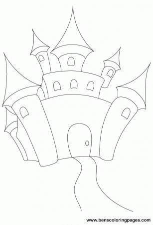 Fairy tale castle coloring book