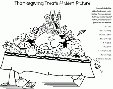 Free Thanksgiving Food Coloring Pages - High Quality Coloring Pages