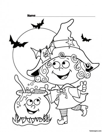 halloween coloring pages for preschoolers - Free Large Images ...