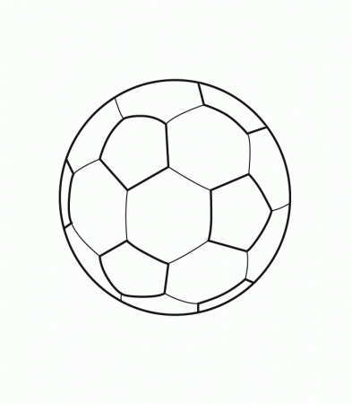Free Printable Soccer Ball Coloring Page Nice - Coloring pages