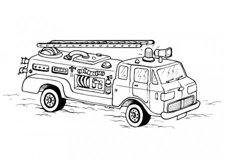 Firetruck Coloring Pages (19 Pictures) - Colorine.net | 6568