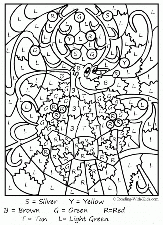 Christmas Worksheets For Kids Coloring - Brains
