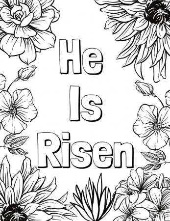 Free Christian Easter Coloring Pages -