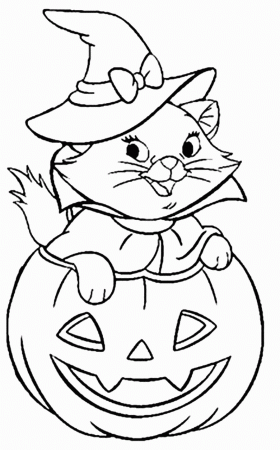 Halloween Cat Coloring Pages - Best Coloring Pages For Kids