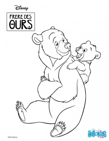 Brother Bear coloring book pages - Brother Bear: KenaÃ¯ and Koda | Bear  coloring pages, Brother bear art, Bear art