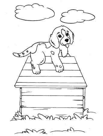Free Printable House Coloring Pages For Kids Dog House Coloring ...
