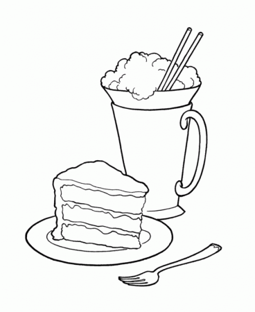 BlueBonkers - Birthday Sweets and Treats Coloring Page Sheets ...