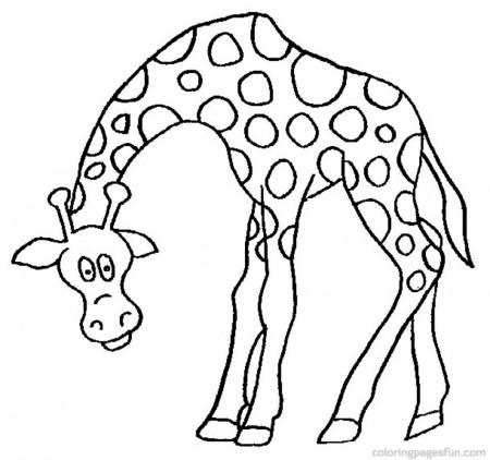 giraffe painting Colouring Pages (page 2)