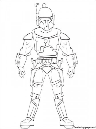 Free Star Wars Jango Fett Coloring Pages, Download Free Clip Art