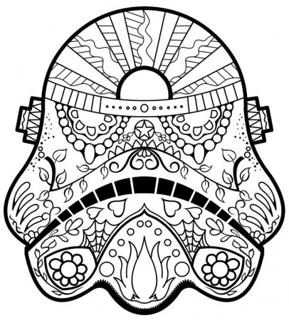 Day Of The Dead Star Wars Coloring Pages - Coloring Pages