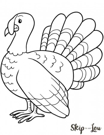The CUTEST Free Turkey Coloring Pages | Skip To My Lou