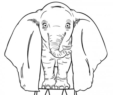 Coloring page Dumbo : Dumbo 2019 Tim Burton 9