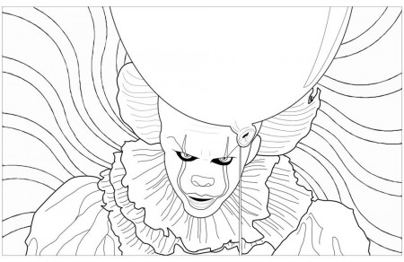Pennywise Coloring Pages Ideas, Scary But Fun | Halloween coloring ...