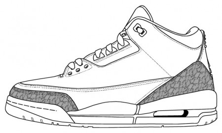 Jordan Shoe Coloring Pages | Sneakers sketch, Air jordans ...