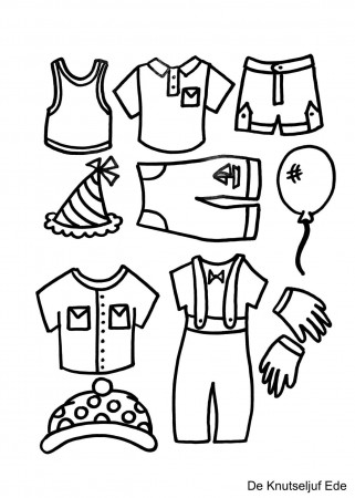 Coloring pages dress up doll