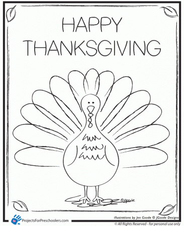Best Photos of Turkey Coloring Pages For Preschoolers - Color ...