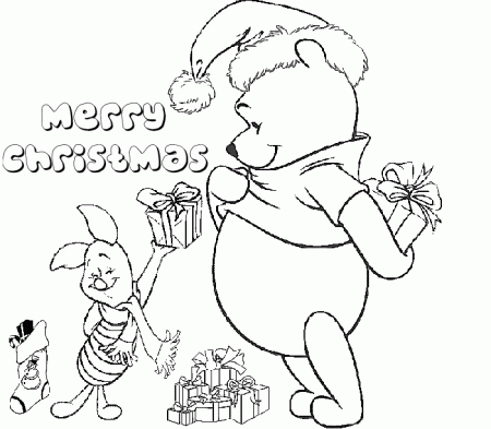 Disney Christmas Cartoon Coloring Pages | Cooloring.com