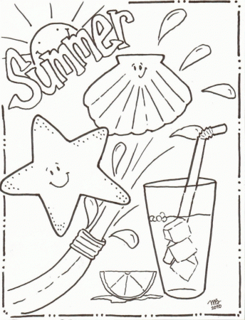 Summer Coloring Pages Printable Kids Coloring Page Free Printable ...