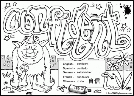 Detailed Coloring Pages for Teenagers Graffiti #3292 Coloring ...