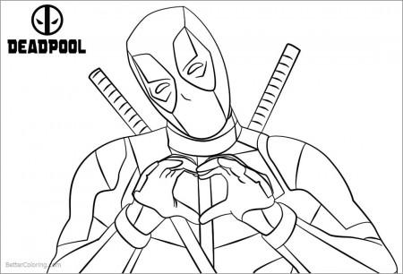 Deadpool Coloring Pages - ColoringBay