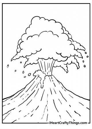 Printable Volcano Coloring Pages (Updated 2022)
