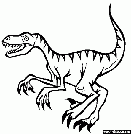 Dinosaur Online Coloring Pages | Page 1 | Dinosaur coloring pages, Dinosaur  coloring, Raptor dinosaur