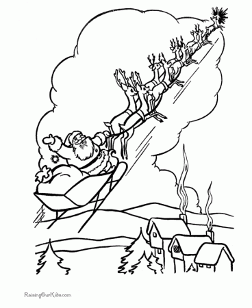 Free Santa Sleigh Coloring Page, Download Free Clip Art, Free Clip Art on  Clipart Library