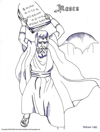 Moses and the Exodus Coloring Pages - Clip Art Library