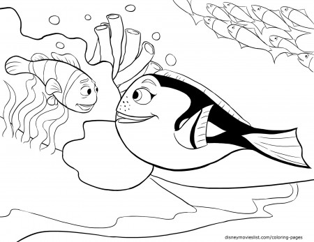 Dory – Finding Nemo Coloring Pages – Disney Movies List