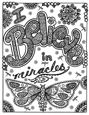 Butterfly believe in miracles butterfly - Insects - 100% Mandalas Zen &  Anti-stress