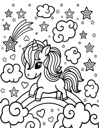 15 Magical Unicorn Coloring Pages {Print for Free} | Skip To My Lou