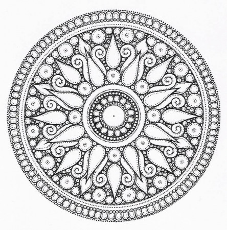 Geometric Gt Complex Coloring Pages Adults Page Mandala Art ...