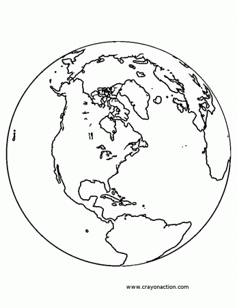 Planet Earth Coloring Sheet (page 2) - Pics about space