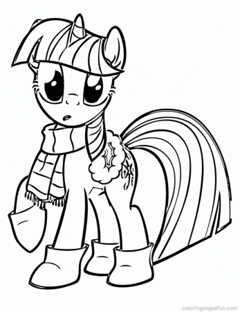 Twilight My Little Pony - Coloring Pages for Kids and for Adults
