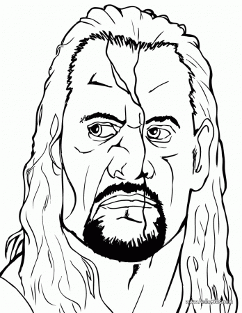 WRESTLING coloring pages - The undertaker