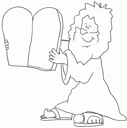 Proficiency Free Coloring Pages Of Moses Ten Commandments - Widetheme