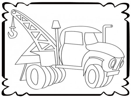 Free Tow Truck Coloring Pages | Realistic Coloring Pages