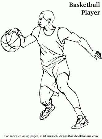 free printable basketball coloring pages great dribbling ...
