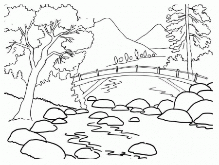 Printable Coloring Pages Nature Scenes - High Quality Coloring Pages
