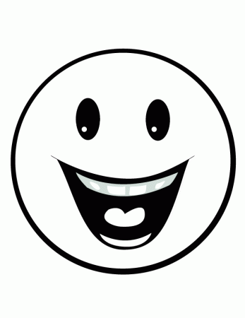 Happy Face - Coloring Pages for Kids and for Adults