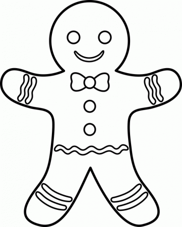 Preschoolers Gingerbread Man Colouring Page, Essay Gingerbread Man ...
