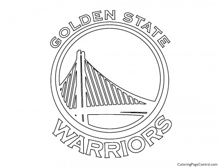NBA Golden State Warriors Logo Coloring Page | Coloring Page Central