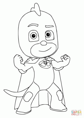 Gekko from PJ Masks coloring page | Free Printable Coloring Pages