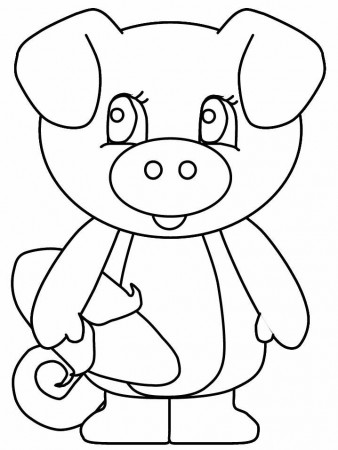 Coloring Pages Of Pigs To Print - Coloring Page