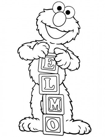 Printable Elmo Coloring Pages | Coloring Me