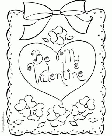 Coloring Pictures Of Valentines Day Cards - High Quality Coloring ...