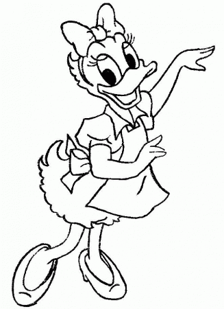 Daisy Duck Coloring Pages Free | Coloring Pages For Kids