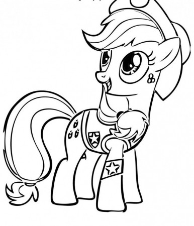 Applejack Very Beatifull Coloring Page - Kids Colouring Pages