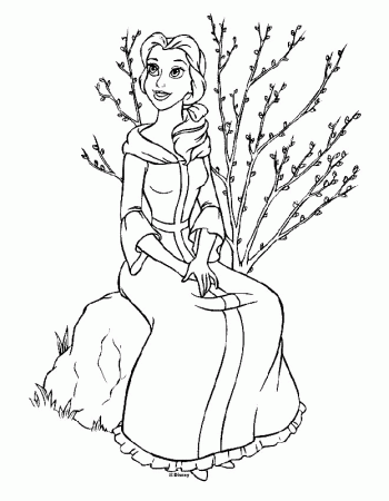 Beauty and the Beast Coloring Pages 1 | Free Printable Coloring 