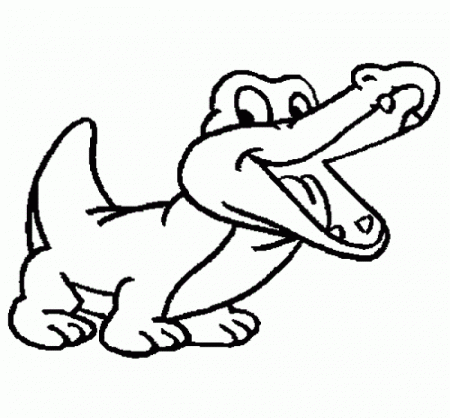 Coloring Pages Crocodile For Kids - Kids Colouring Pages